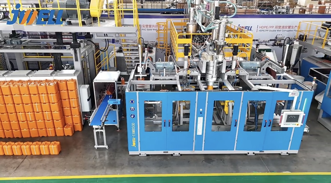 30-литровая полностью электрическая высокоскоростная высокоскоростная машина для выдувного формования канистр для химических контейнеров непрерывного типа 