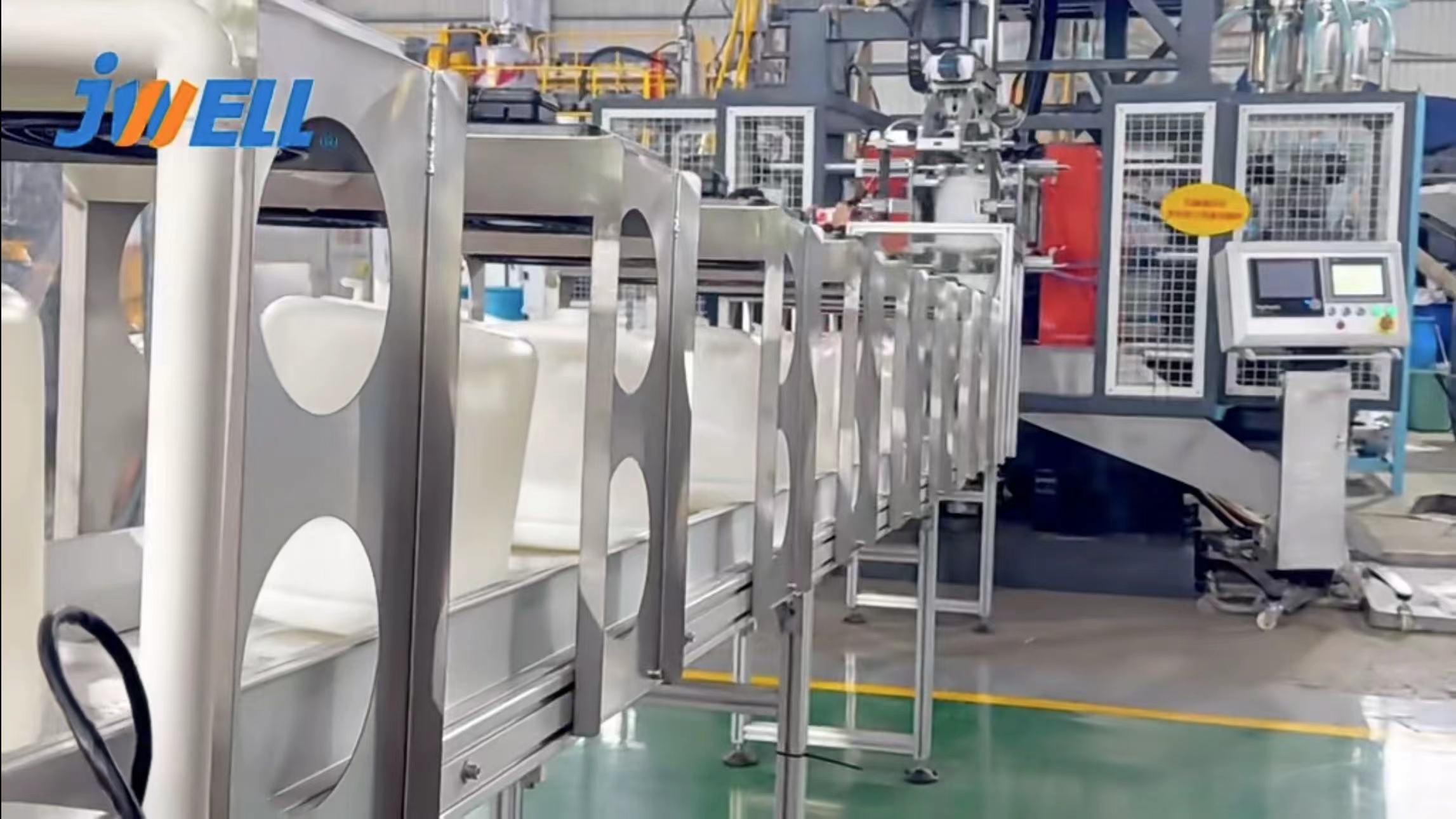 JWELL 50L/100L Двойная выдувная машина для фланцевого бочка с открытым верхом, контейнера для химических жидкостей