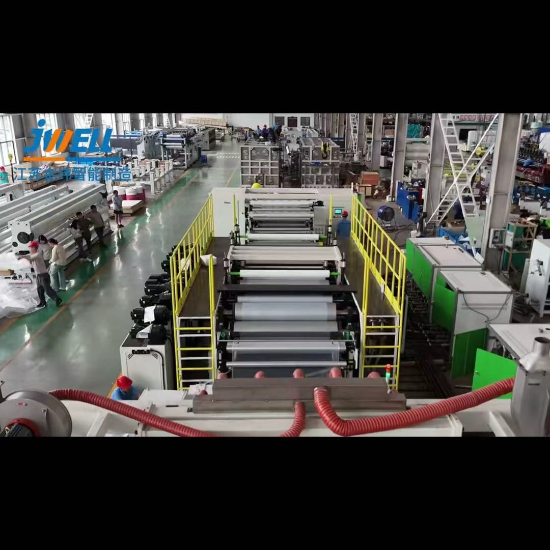 Экструзионная машина для производства одноосной стретч-пленки Jwell PE/PP/PET/PS MDO для упаковки/промышленной упаковки поддонов/обвязки пленкой/защиты поверхности
