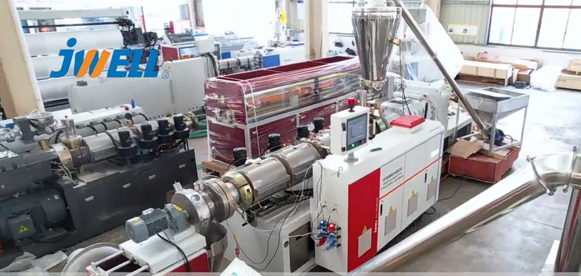Экструдер Jwell Противоконические двухшнековые экструдеры Машина для гранулирования/гранулятора ПВХ 